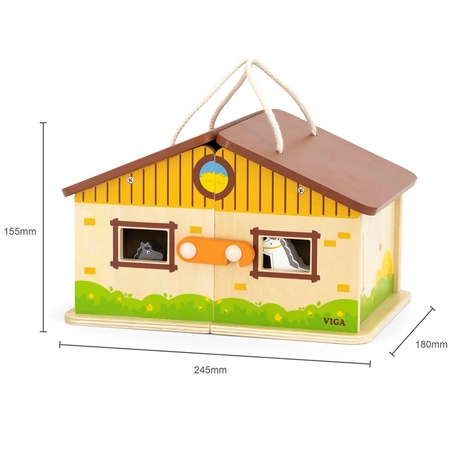 VIGA Drewniana Stadnina dla Koni w Walizce