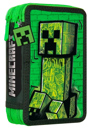 Piórnik dwukomorowy z wyposażeniem Minecraft MC00054
