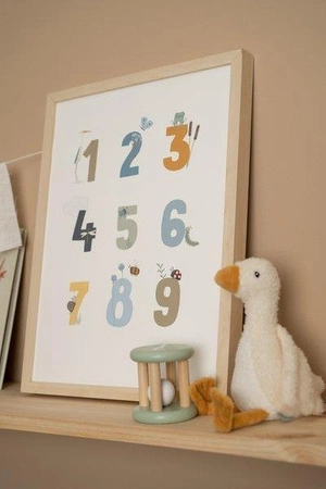 Little Dutch Plakat dwustronny A3 - Alfabet Gąski Błękit PW10720740