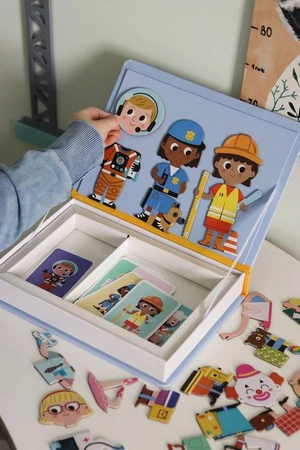 Magnetyczna układanka Zawody Magnetibook, Janod