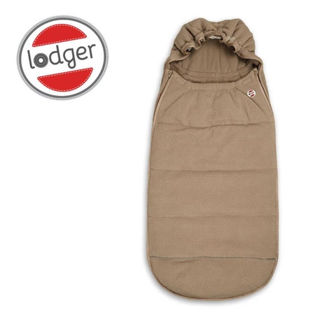 Lodger Śpiworek do wózka polarowy zimowy beżowy Teddy Fleece Beige