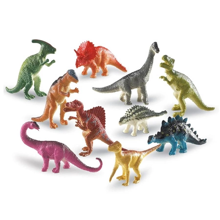 Figurki do nauki liczenia, Dinozaury, Zestaw 60 szt.