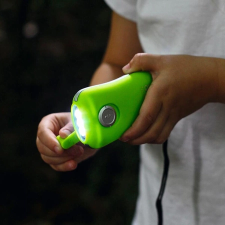 Kieszonkowa Latarka na Dynamo - Zielona