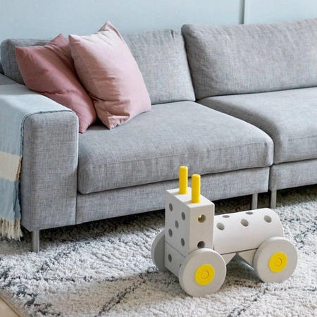 MODU Dreamer kit 12in1 – Kreatywne klocki rozwijające motorykę dużą, żółty