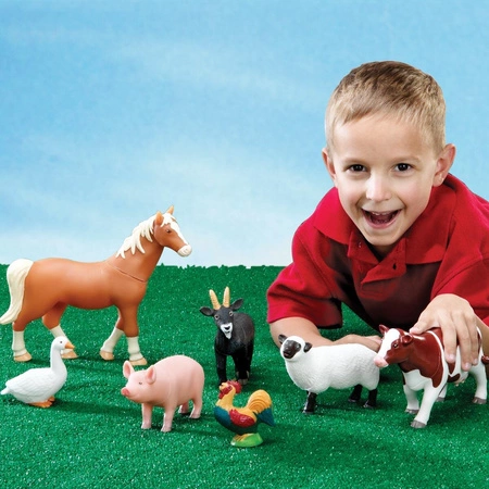 Duże Figurki, Zwierzęta na farmie, Zestaw 7 szt.