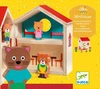 Drewniana zabawka mini domek DJ06385