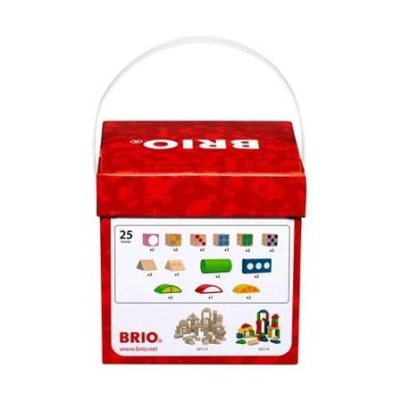 BRIO Kolorowe Drewniane Klocki 25szt