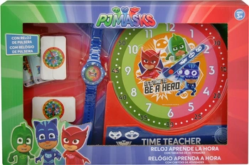 Zestaw do nauki o czasie z zegarkiem i kartami do gry PJ Mask PJ17120