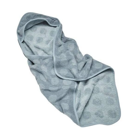 LEANDER - ręcznik z kapturem, niebieski
