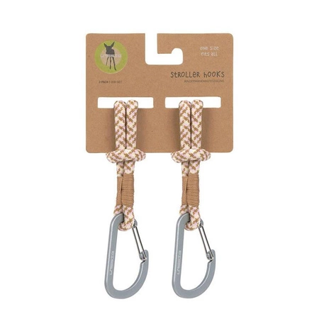 Lassig Casual Label Uniwersalne sznurkowe zaczepy do torby do wózka 2 szt. camel vanilia