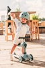 Zestaw SCOOTANDRIDE Highwaykick 1 2w1 Jeździk i hulajnoga 1-5 lat Steel + Kask XXS BLACK