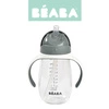 Beaba Bidon niekapek ze słomką tritanowy 300 ml Mineral grey
