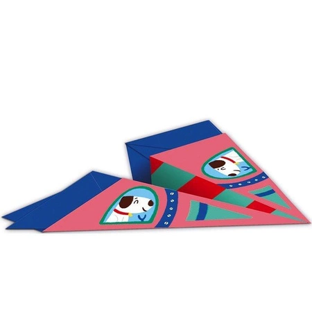 Zestaw kreatywny Papierowe samoloty z wyrzutnią 6+, Janod