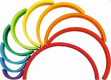 Układanka motoryczna Tęcza 58478-goki, zabawki drewniane