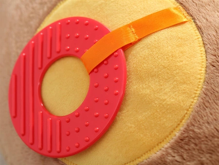 Zabawka rozwojowa poduszka Piesek XXL szeleścik grzechotka gryzak sigikid