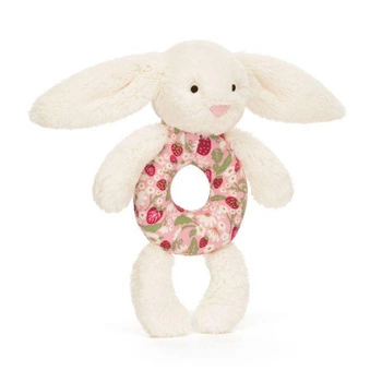 JellyCat - Króliczek „Berry” Grzechotka 18 cm