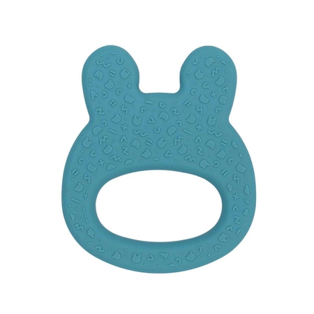 Silikonowy gryzak We Might be Tiny Króliczek - Blue Dusk