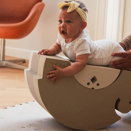 Kurczak bObles Sand grey, Zabawka do ćwiczenia równowagi