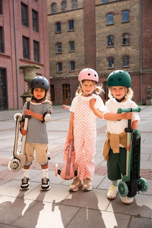 SCOOTANDRIDE Highwaykick 3S Hulajnoga z systemem sterowania 2w1 i kółkami LED składana 3+ Forest