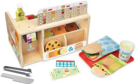 Bar kanapkowy drewniany zestaw do robienia kanapek restauracja 41650 Melissa & Doug