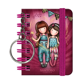 Mały Kołonotatnik z Breloczkiem - Gorjuss - Fairground - Fireworks