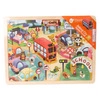 CLASSIC WORLD Drewniane Puzzle Miasto Zwierząt 48 el.
