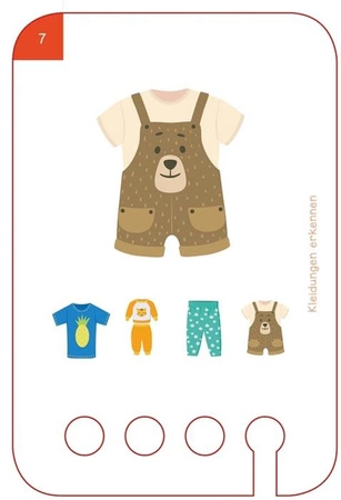 WiemTo Karty Rozpoznawanie Ubrań dla Dzieci 2+