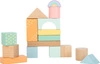 Pastelowe drewniane klocki 11722-Small Foot, klocki dla dzieci