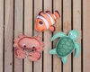 Filibabba Neoprenowe zabawki do kąpieli Under the sea