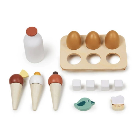 Drewniana lodówka z kostkarką do lodu, Tender Leaf Toys