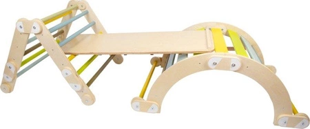 Dwustronna deska zjeżdżalnia wpinaczka 3w1 sliding board Adventure Small Foot 12240