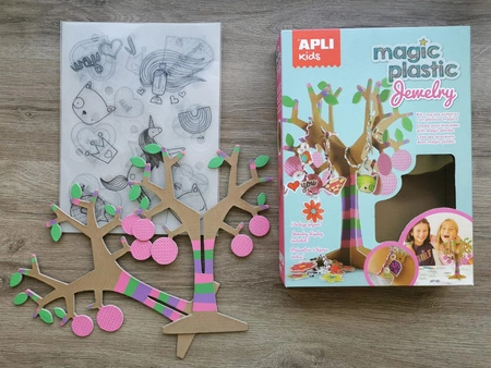 Zestaw z magicznym plastikiem Apli Kids - Biżuteria