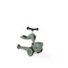 SCOOTANDRIDE Highwaykick 1 Lifestyle 2w1 Jeździk i hulajnoga z zamykanym schowkiem 1-5 lat Green Lines