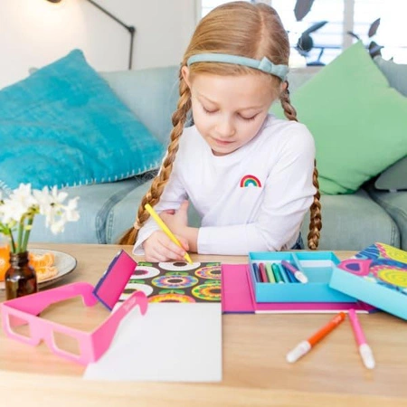 Tiger Tribe Zestaw Kolorowanek 3D – Tęczowe Sny