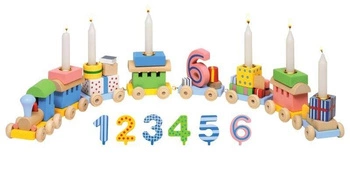 Pociąg urodziny, lokomotywa i 7 wagoników