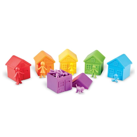 Sorter Rodzina, Domki i Figurki, Zestaw Edukacyjny 42 szt.