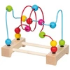 Kolorowy labirynt koralików z dwiema metalowymi pętelkami i 14 drewnianymi koralikami Goki 59963