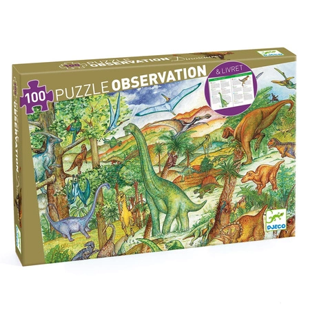 Puzzle Dinozaury z książeczką 100 el. DJ07424