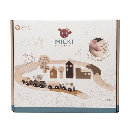 Drewniana kolejka, tory Micki Premium