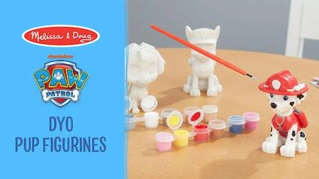 Zestaw figurek do malowania Psi Patrol Craft Kit - Pup Figurines Melissa and Doug 33265