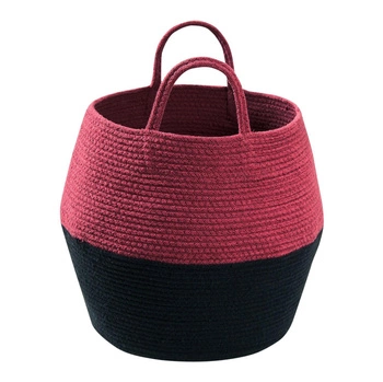 Lorena Canals Kosz dekoracyjny Zoco Black/Aubergine