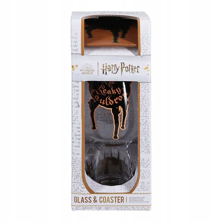 Zestaw prezentowy Harry Potter cieknący kocioł: szklanka plus podstawka