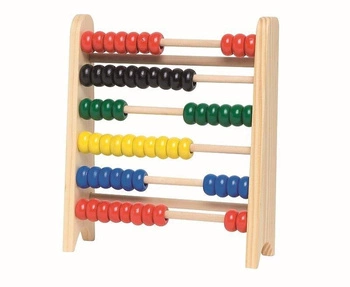 Drewniane liczydło, 60 koralików, WM324-goki, zabawki edukacyjne