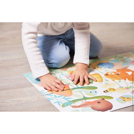 Puzzle w walizce Przyjaciele z ogródka 20 elementów 2+ Made in France, Janod