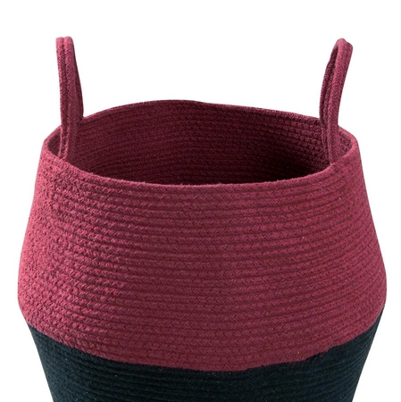 Lorena Canals Kosz dekoracyjny Zoco Black/Aubergine