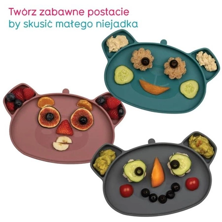 Tum Tum Zestaw Obiadowy dla Dzieci z Przyssawkami Blue Miś Boris