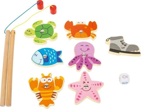 Magnetyczne wędkowanie W jeziorze 11366-Small Foot, zręcznościowe gry dla dzieci