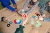 BS Toys,  drewniana gra Mikser kolorów