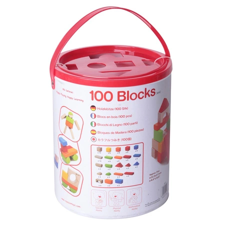 CLASSIC WORLD Drewniane Klocki 100 el.