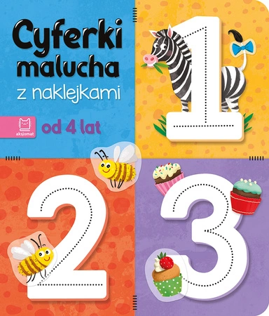 Cyferki malucha z naklejkami. Od 4 lat